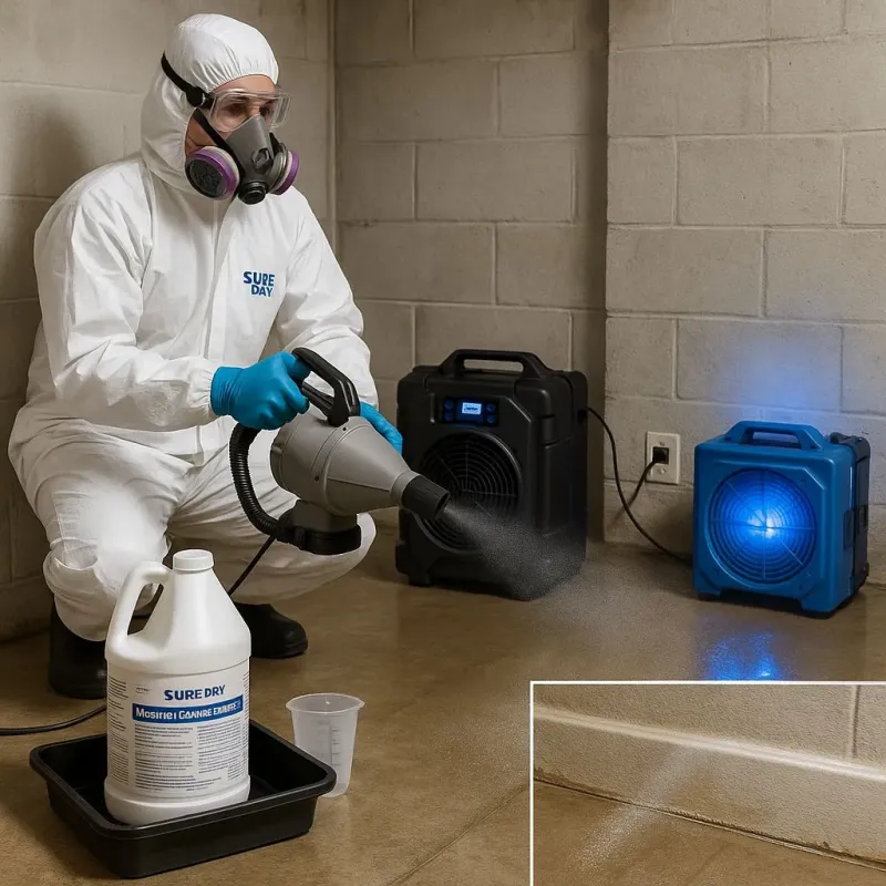 Sanitization and Odor Removal process in Century, FL
